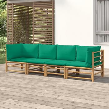Kit Relaxar em Bambu Verde – 4 Peças