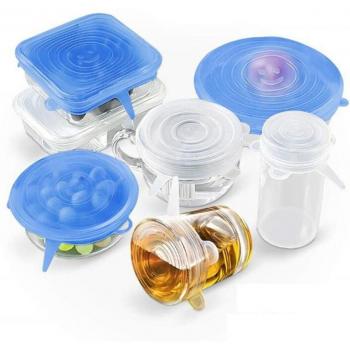 Chapeaux de Pot en Silicone Extensible, Ensemble de 6
