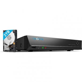 NVR PoE 8 Canaux Réolink RLN8‑410 avec Disque Dur 2 To (2K/4MP)