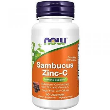 Now Foods Sambucus Zinc-C 60 Lozenges