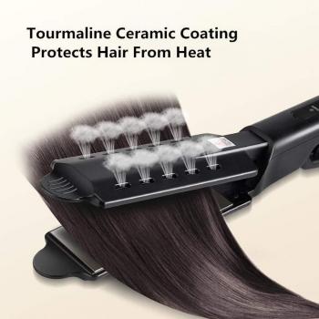 Tourmaline Ionic Steam Hair Iron with Temperature Adjustment
