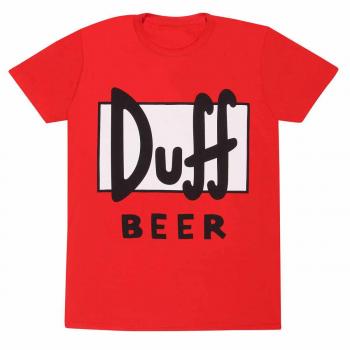 T-Shirt Manches courtes Les Simpson Duff Rouge Homme XL