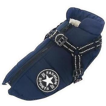 Manteau glacé anti‑eau bleu pour animal de compagnie