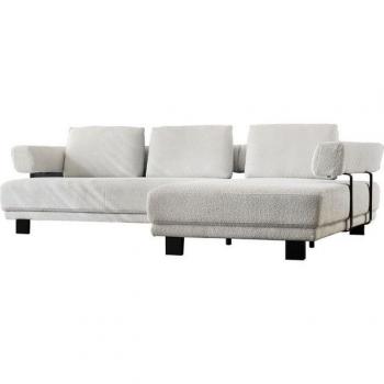 HUKLA Ecksofa mit Reling und Vorziehbank