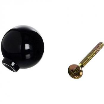 Pomo de Plástico Negro Pequeño