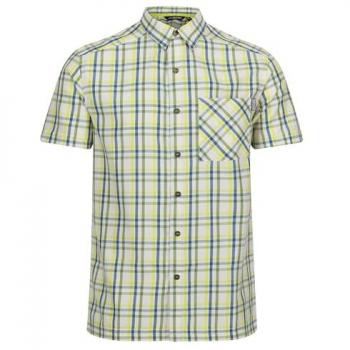 Camisa corta Regatta Mindano VIII para hombre, color verde