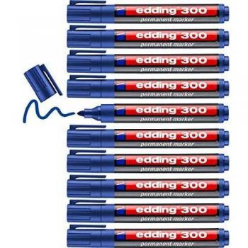 Edding 300 Marker Set Blau (10 Stück)