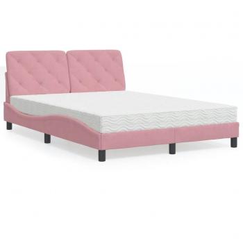 Rosa Comfort Terciopelo 120x200