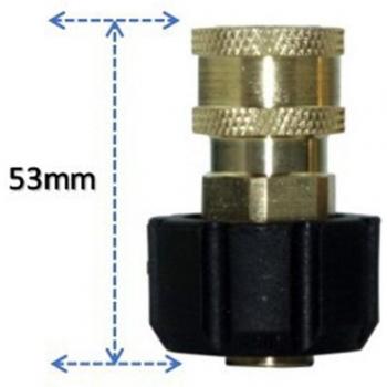 Accesorio QD Hembra-M22, Para Limpiadores de Coche con 14mm y 15mm
