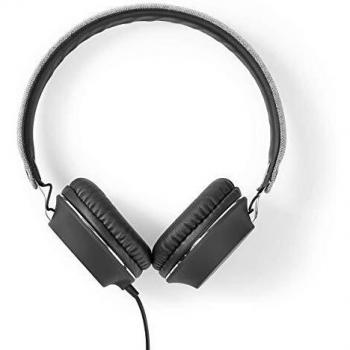 Diadema Audio Nedis, Cable 1.2 m, Color Gris/Negro