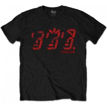 The Police Vintage T-Shirt für Erwachsene S schwarz