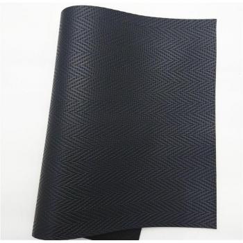Black Glitter Unicorn Rainbow Weave Faux Leather Fabric 21x29CM Q466