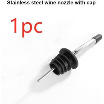 Fancy Stainless Steel Wine Pourer and Stopper