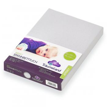 Lenzuolo grigio chiaro con gommatura 60 x 120 cm