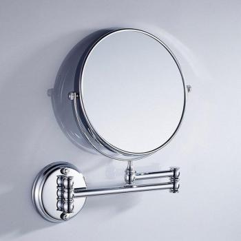 Adjustable 8-Inch Wall Mounted Cosmetic Mirror with 3X Magnification