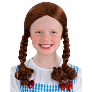 Peluca de Princesa trenzada de Smiffy's Oz infantil