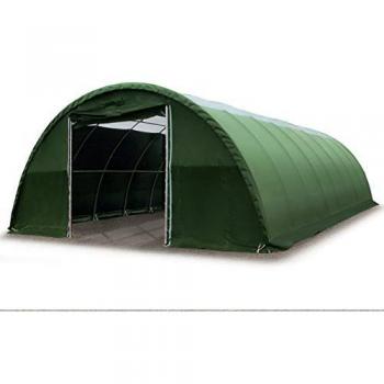Carpa Verde Oscura PRIMEtex 2300 9,15 x 20 x 4,5 m con Claraboya