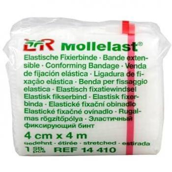 Mollelast Binde 4 cm × 4 m – weiß (einzelnes Stück)