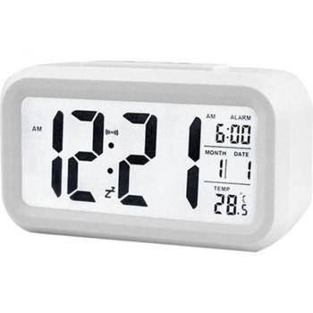 10‑Inch LED Backlight Digital Clock with Alarm & Temp Sensor – Desktop Decor