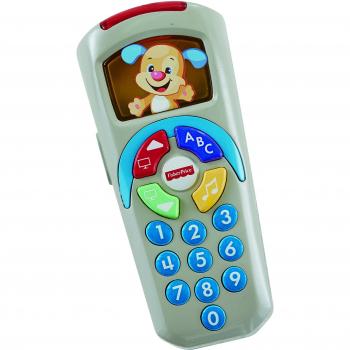 Fisher-Price DLD33 Telecomando del Cagnolino Giocattolo Educativo Ridi & Impara per Bambini da 6 Mesi in Su