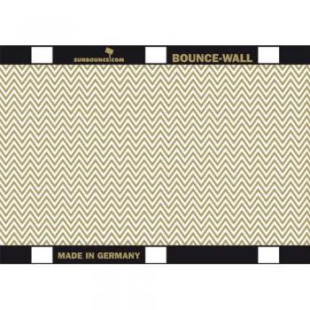Sunbouncer Bounce Wall Reflektor Zick-Zack gold/weiß