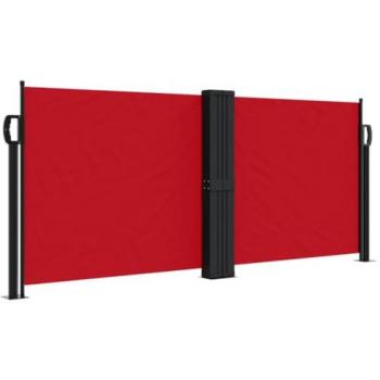 Red Retractable Side Awning 100x600 cm