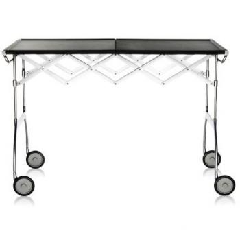 Carrito Battista de Kartell, Negro, 100 x 69 x 30 cm