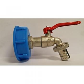 Kugelauslaufventil Profi IBC‑Adapter Sx60 – ¾ Tülle (Regenwasserspeicher)