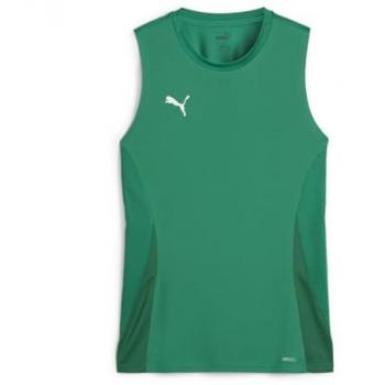 Puma teamGOAL Ärmelloses Sporttop Damen Grün Weiß S