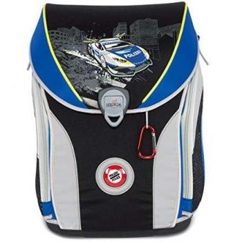 Schulrucksack Ergoflex Max Set (5 Teile), 39 cm, Speed Police