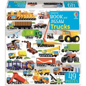 Usborne Book and Jigsaw Trucks