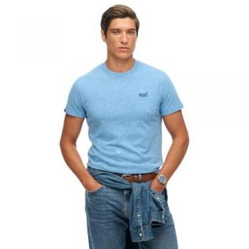 Maglia Uomo Superdry Blu “Essential” XL, Manica Corta, Cotone