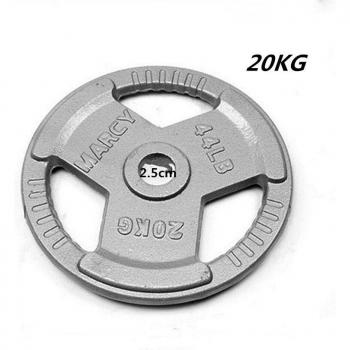Disco de pesas de 20kg compatible con barras de 25mm, 1 unidad