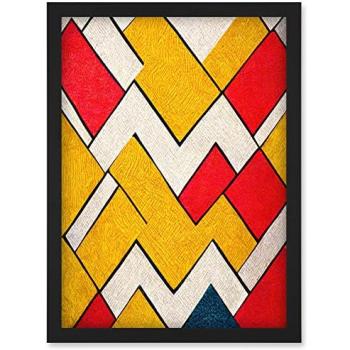 Black & White Contrast: Memphis Geometric A4 Artwork (Artery8)