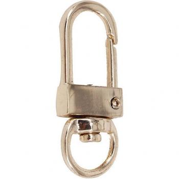 Suministros de costura K456: 100 piezas metálicas 32x12 mm, disparador dorado, cierre gancho