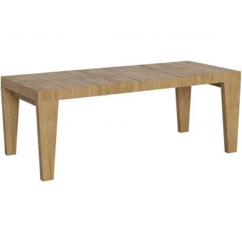 Mesa expansiva Spimbo 90 × 160 cm, tono roble premium
