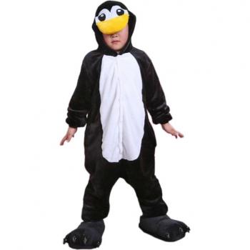 Soft Flannel Penguin Onesie Pajamas for Kids