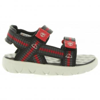 Timberland Unisex-Kinder Perkins Row Webbing Sandalen, Forged Iron, 22 EU
