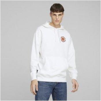 Puma Herren Kapuzenpullover Downtown Graphic Weiß