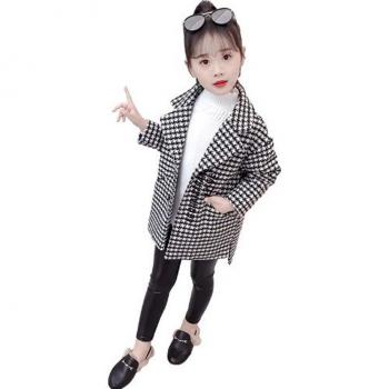 Children's Winter Wool Long Coat