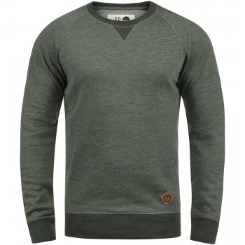 !Solid VituNeck Herren Sweatshirt Pullover Rundhalsausschnitt, Größe:L, Farbe:Climb Ivy Melange