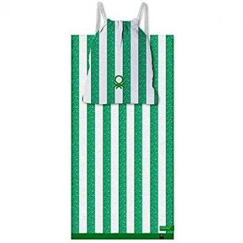 Benetton Serviettes de Plage 90x160 cm avec Sac Vert