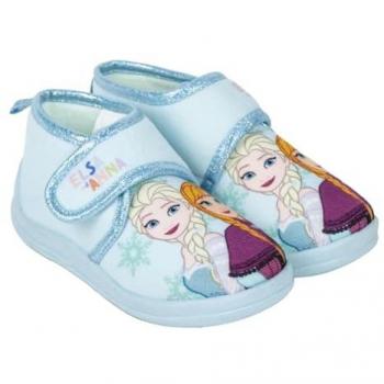 Zapatillas de Casa Media Bota Frozen Elsa y Anna Azules Niña 79510