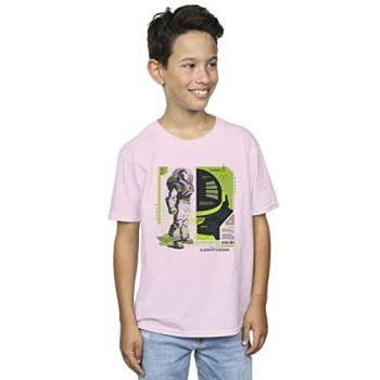 Lightyear Buzz Baby Pink Tee for 9‑Year‑Old Disney Boy