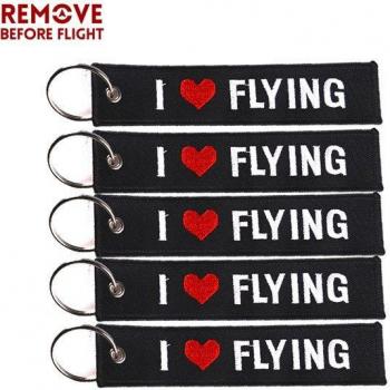 Porte-clés porte-clé I LOVE Aviation