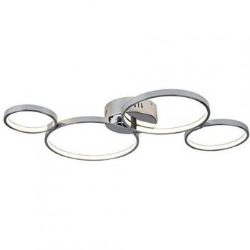 Round LED Ceiling Light with Solexa Integration and Chrome Effect