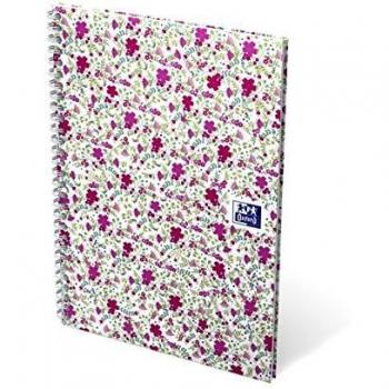 Libro a Spirale Oxford Con Quadretti Florali