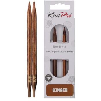 KnitPro Ginger 6.00 mm Circular Knitting Pin Set – Pink Finish