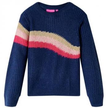 Pull‑enfant tricoté marine (variantes 92, 104, 116, 128 et 140)