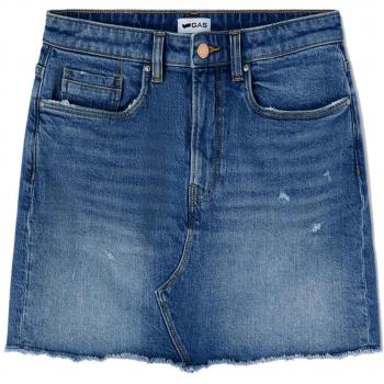 Gonna Mini in Denim Blu Gas Heritage